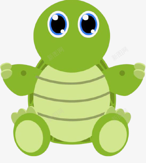 小乌龟卡通动物png免抠素材_新图网 https://ixintu.com 乌龟 动物 卡通动物 小乌龟 张开四肢的