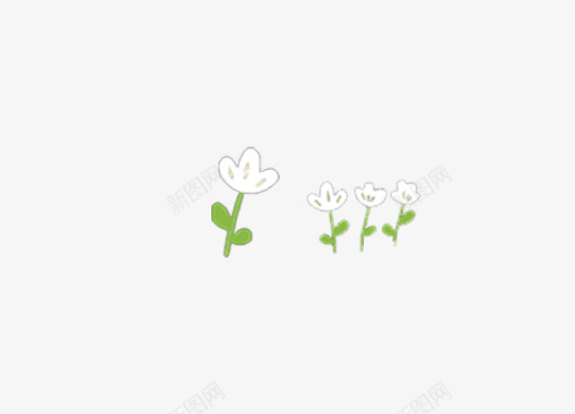 白色的小花花图标
