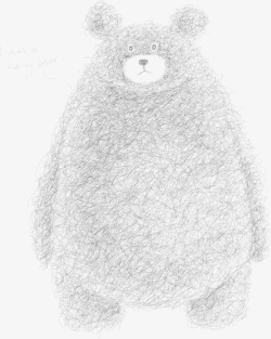 手绘棕熊可爱手绘棕熊素材高清图片