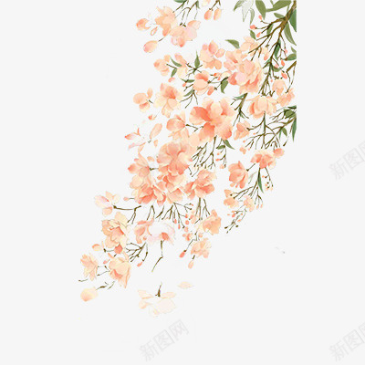 谷雨手绘花朵元素psd免抠素材_新图网 https://ixintu.com 谷雨 手绘花朵 手绘花 粉花