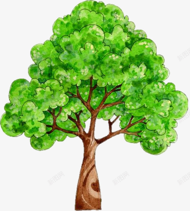 大自然单个的树png免抠素材_新图网 https://ixintu.com 树木 免扣 自然 绿色