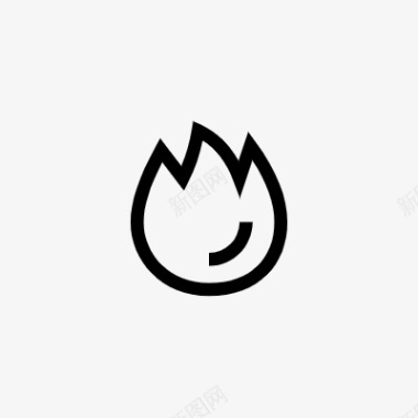 火燃气icon线性小图标PNG下载图标