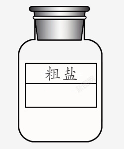 广口瓶化学化学广口瓶粗盐高清图片