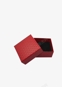 一个打开的红色礼盒素材