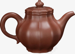 复古茶壶紫砂茶壶矢量图高清图片