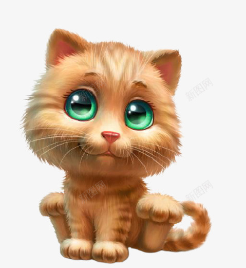 卡通猫猫小猫png免抠素材_新图网 https://ixintu.com 小猫 卡通猫 动物 猫