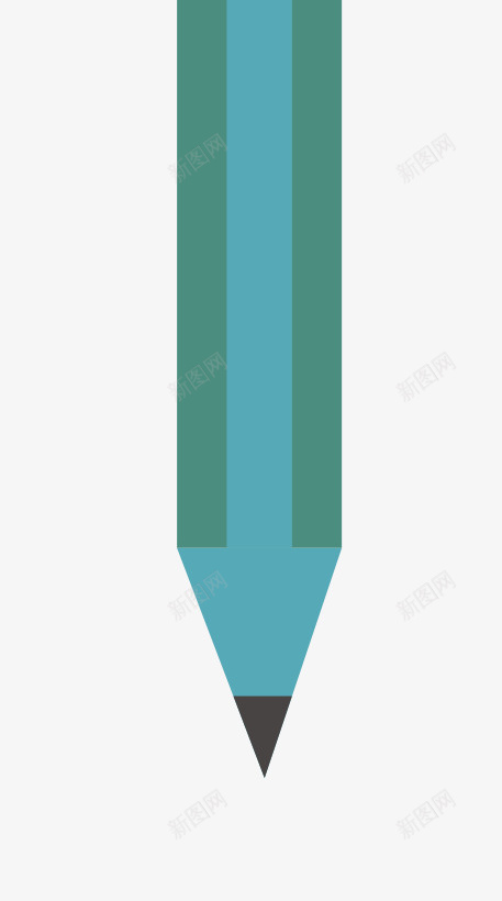 一只绿色的铅笔png_新图网 https://ixintu.com 铅笔 绿色的 绿色 文具 笔 学习用品