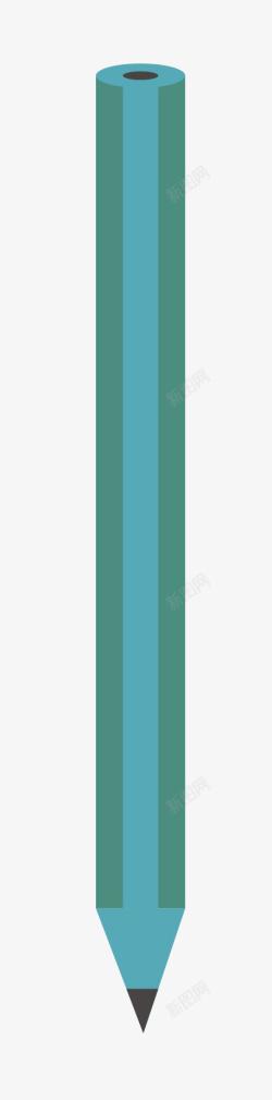 八只铅笔一只绿色的铅笔高清图片