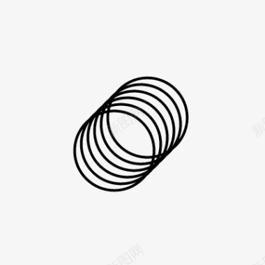 线圈icon线性小图标PNG下载图标