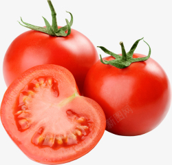 带叶的西红柿新鲜番茄免扣素材高清图片