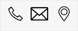 邮箱电话qq矢量图标电话地址邮箱图标元素高清图片