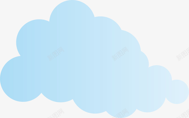 渐变云朵装饰元素png免抠素材_新图网 https://ixintu.com 云朵 装饰 漂浮 童话