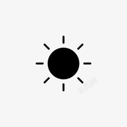 太阳亮度icon线性小图标PNG下载图标