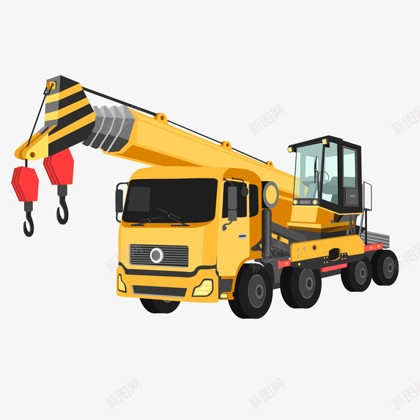 吊车工程城市建设png免抠素材_新图网 https://ixintu.com 吊车 工程 城市 建设