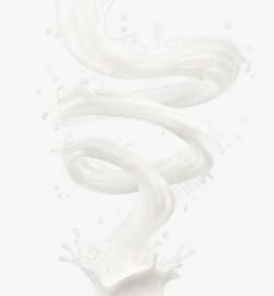 牛奶装饰牛奶液体酸奶高清图片