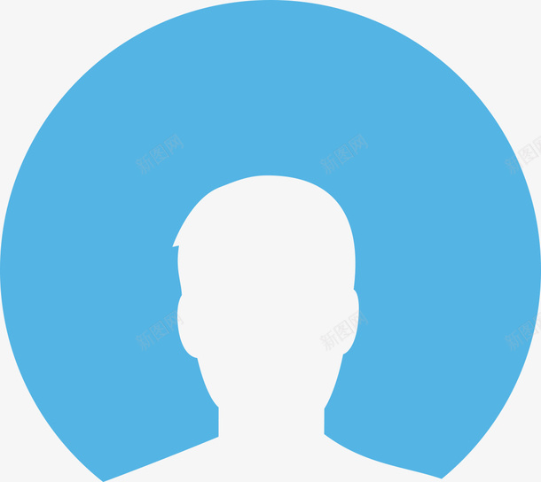 男性头像图标蓝色png免抠素材_新图网 https://ixintu.com 男性 头像 图标 UI