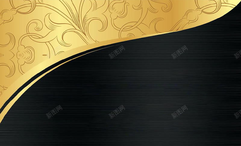 金色花纹背景名片jpg设计背景_新图网 https://ixintu.com 名片 背景 花纹 金色 高级卡片