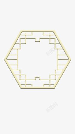 简易复古框架门窗素材