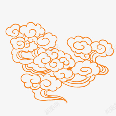 国潮国潮素材祥云云psd免抠素材_新图网 https://ixintu.com 国潮 国潮素材 祥云 装饰元素