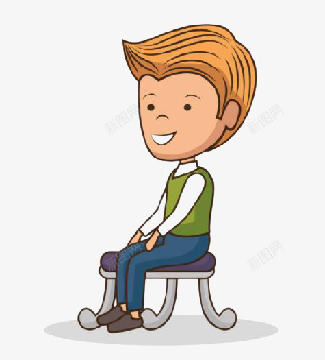 坐着的小男孩男孩png免抠素材_新图网 https://ixintu.com 住着的人 卡通人 坐着的小朋友 小男孩 男孩