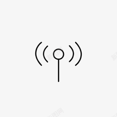 通讯站信号icon线性小图标PNG下载图标