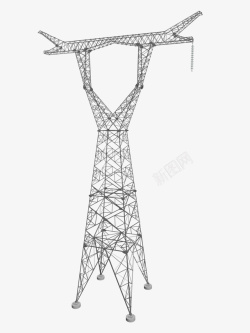 输电线路上的杆塔素材