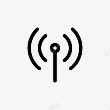 消息通讯信号icon线性小图标PNG下载图标
