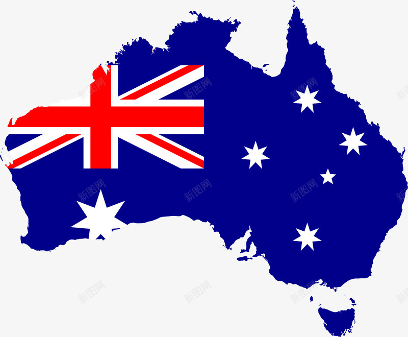 澳大利亚国土形状的旗子药品海报png免抠素材_新图网 https://ixintu.com 澳大利亚 国土 形状 旗子 药品 海报
