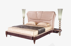 榉木家具慢活乐趣 美式卧室榉木双人床商品美间软装设计采购助手美式家具高清图片