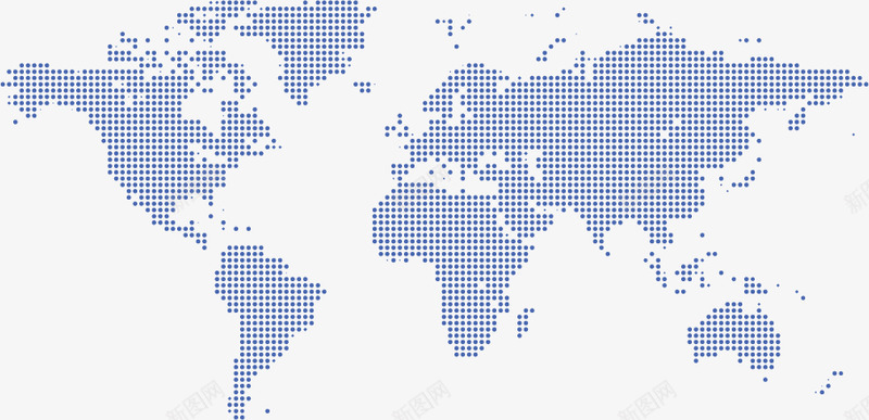 世界地图细圆点png免抠素材_新图网 https://ixintu.com 世界地图 细圆 圆点