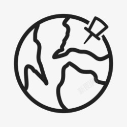 图标icon地球定位素材