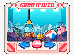 grabGrab n Win  Claw crane game designed for the Metropolis at Metrotown website 2016插画高清图片