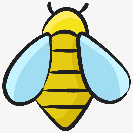 彩色手绘蜜蜂png免抠素材_新图网 https://ixintu.com 彩色 手绘 蜜蜂