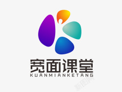 拓宽宽面课堂教育LOGO设计  LOGO123  宽面课堂专注于拓宽你的财富面注重财商教育副业开拓投资理财方面的知识针对群体为大学生和白领人群LOGO高清图片