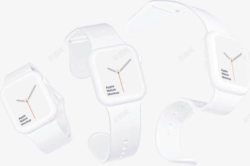 Apple Watch Mockup样机有关png免抠素材_新图网 https://ixintu.com 样机 有关