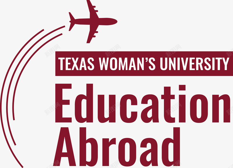 TWU Education Abroad branding  Branding for Education Abroad program Texas Womans University参考png免抠素材_新图网 https://ixintu.com 参考
