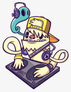 Yeti DJ ID by cronobreaker潮流插画素材