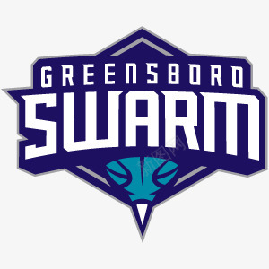 Greensboro Swarm Logo 是美式篮球LOGO呀png免抠素材_新图网 https://ixintu.com 美式 篮球
