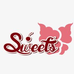 sweets甜蜜英文艺术字高清图片