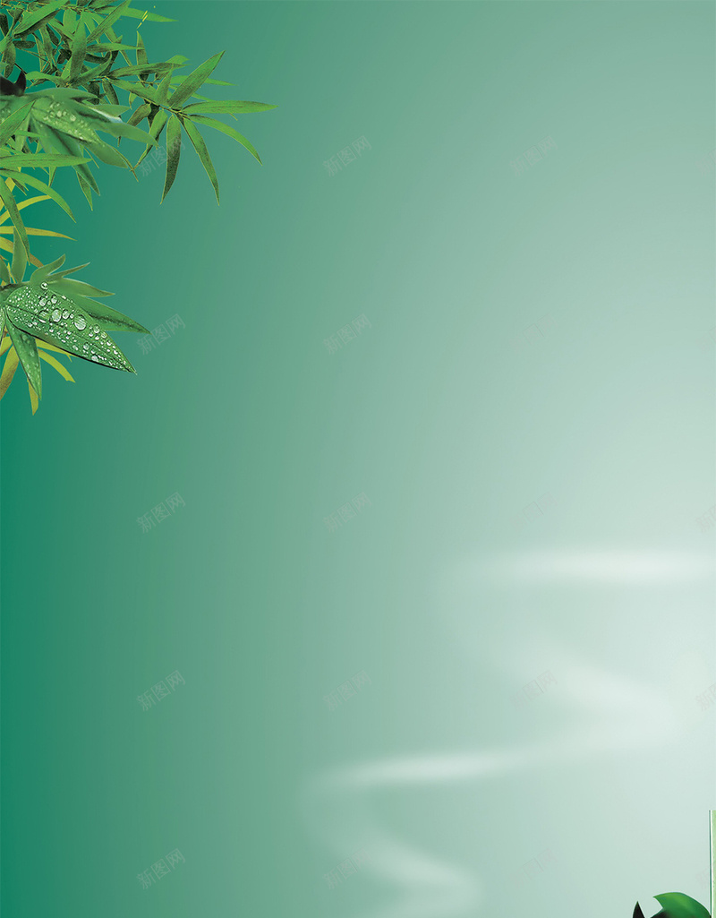 小清新绿竹边框H5背景素材jpg设计背景_新图网 https://ixintu.com 蓝色渐变 蓝色背景 小清新 竹叶 简约 边框背景 淡雅 H5背景素材