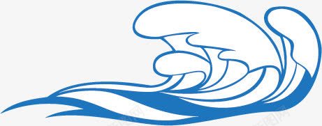 海浪png免抠素材_新图网 https://ixintu.com 海浪 水波纹 传统蓝色 效果 元素