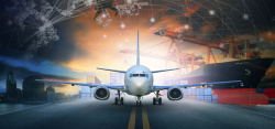 冶炼飞机商务白色商业海报背景高清图片