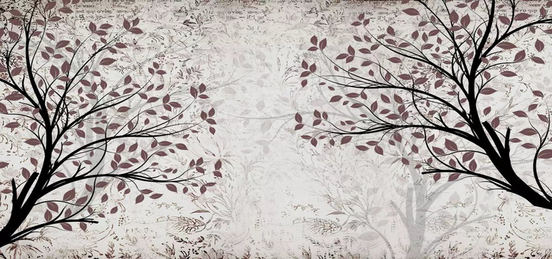 抽象树背景jpg设计背景_新图网 https://ixintu.com 抽象 树 纹理 复古 手绘花 叶子 海报banner 卡通 童趣 手绘