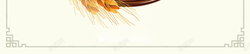 中国传统节气芒种海报jpg设计背景_新图网 https://ixintu.com 二十四节气 24节气 稻穗 节日 麦子 边框 简约 夏天