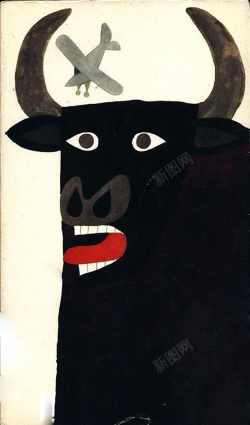 个性牛头抽象动物象形海报设计高清图片
