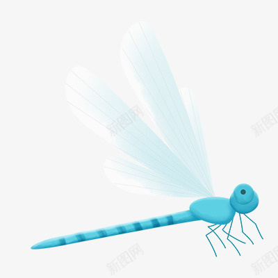 一只飞着的蜻蜓png免抠素材_新图网 https://ixintu.com 夏季 动物 昆虫 翅膀