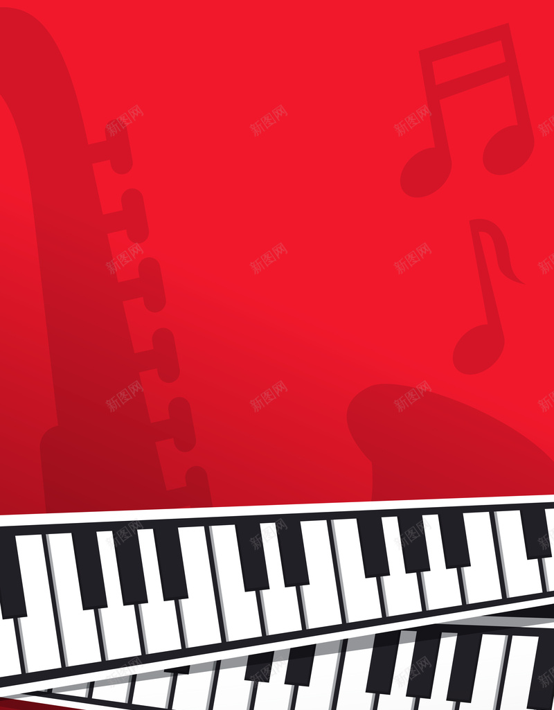 卡通抽象乐器音乐会宣传海报背景素材eps设计背景_新图网 https://ixintu.com 宣传海报 音乐会 乐器 卡通 抽象 背景 素材 钢琴键 音符
