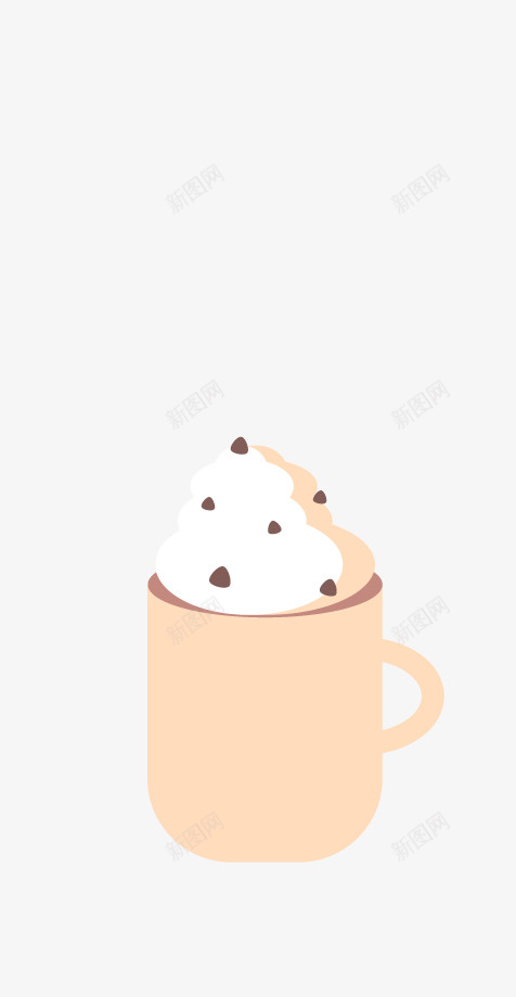 巧克力杯子冰淇凌png免抠素材_新图网 https://ixintu.com 巧克力 杯子 冰淇凌 饮料