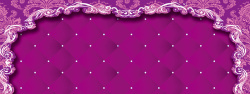 花藤边唯美紫色背景图高清图片