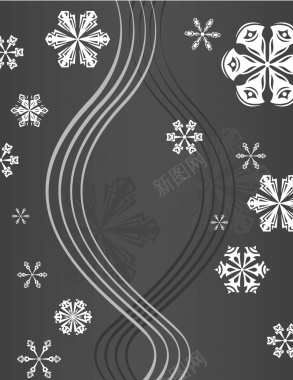 圣诞节线稿花纹圣诞底纹背景